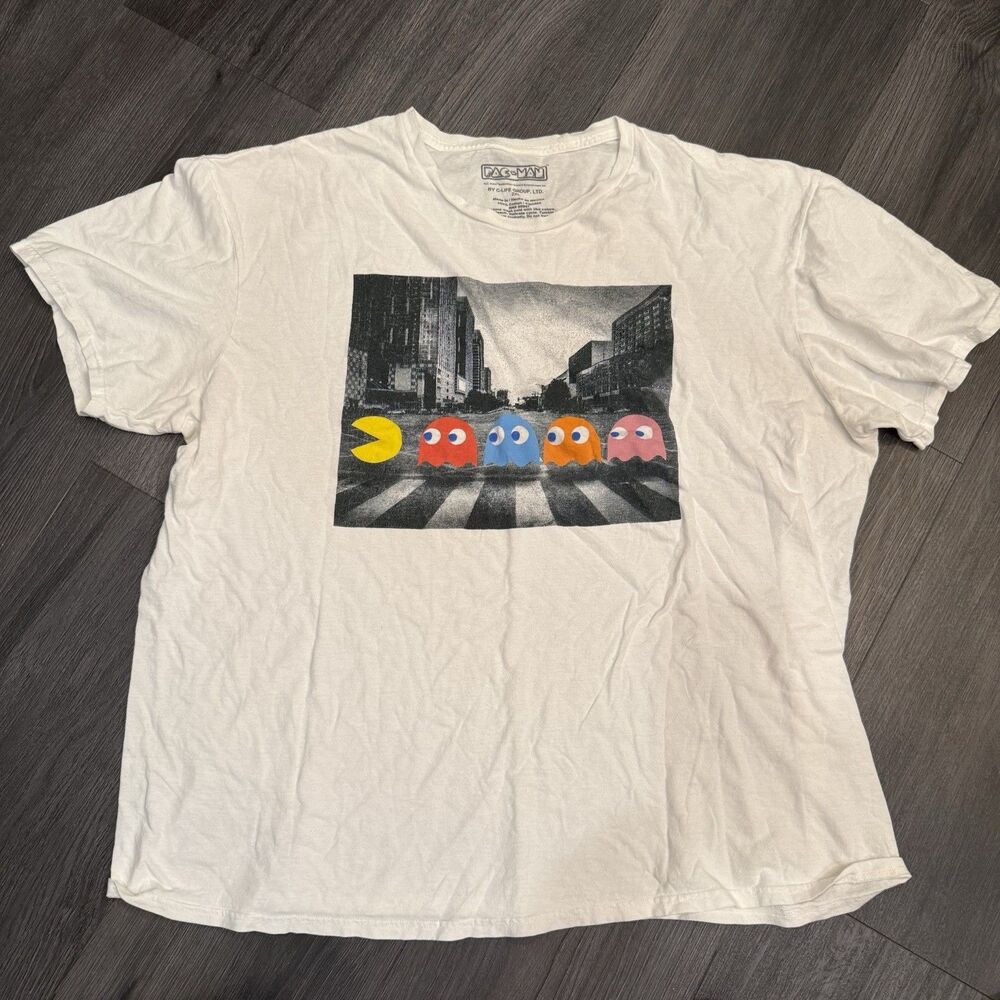 Pac-Man Abbey Road Men's T-shirt Nintendo game Pacman 2X